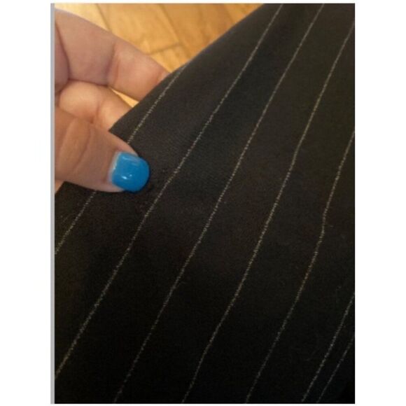 J.Crew Women's Black/White pinstripe Wool Blend button front Blazer Size 6 - Picture 8 of 8